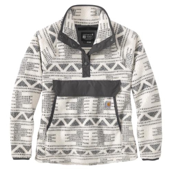 Carhartt Sweaters - Carhartt Women’s Relaxed Fit Fleece Pullover Geometric Aztec Design Style 104922